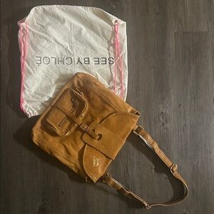 See By Chloe Brown Leather Shoulder Bag